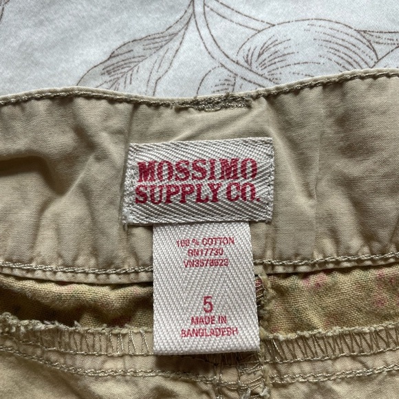 Y2K Mossimo Supply Khaki Low Rise Floral Patchwork Micro Mini Shorts 5 Cottage - Picture 6 of 10